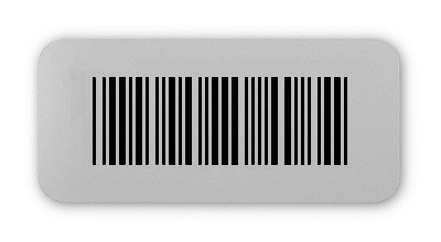 Universaletiketten Material:Folie silber matt Größe:26x12mm Kopfzeile:"ohne" Barcode:Code 39 mit Prüfziffer Stellenanzahl:4-stellig Ausführung:2 Etiketten pro Nummer Menge:100