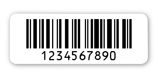 Archivierungsetiketten Material:ThermoTop Größe:40x15mm Kopfzeile:"ohne" Barcode:128C Stellenanzahl:10-stellig Menge:1000