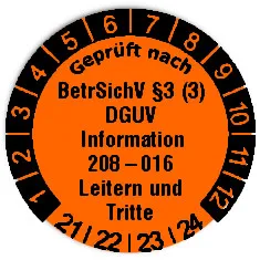 Produktbild:Datum Prüfetikett Material:Folie orange Größe:Ø 20mm Nächste Prüfung:2021 Barcode:ohne Stellenanzahl:ohne Ausführung:1 Etikett pro Nummer Etiketten je Rolle:300