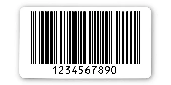 Archivierungsetiketten Material:ThermoTop Größe:45x25mm Kopfzeile:"ohne" Barcode:128B Stellenanzahl:10-stellig Menge:1000