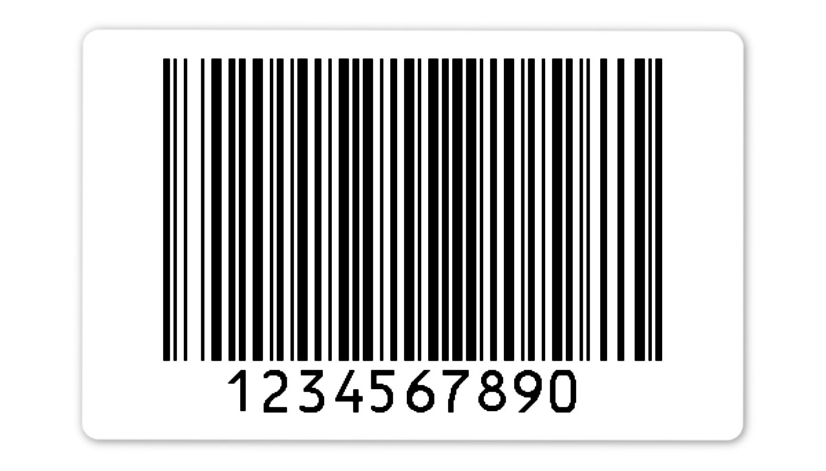 Archivierungsetiketten Material:Polyethylen-Folie hochglänzend weiß Größe:80x50mm Kopfzeile:"ohne" Barcode:128B Stellenanzahl:10-stellig Ausführung:1 Etikette pro Nummer Menge:1000