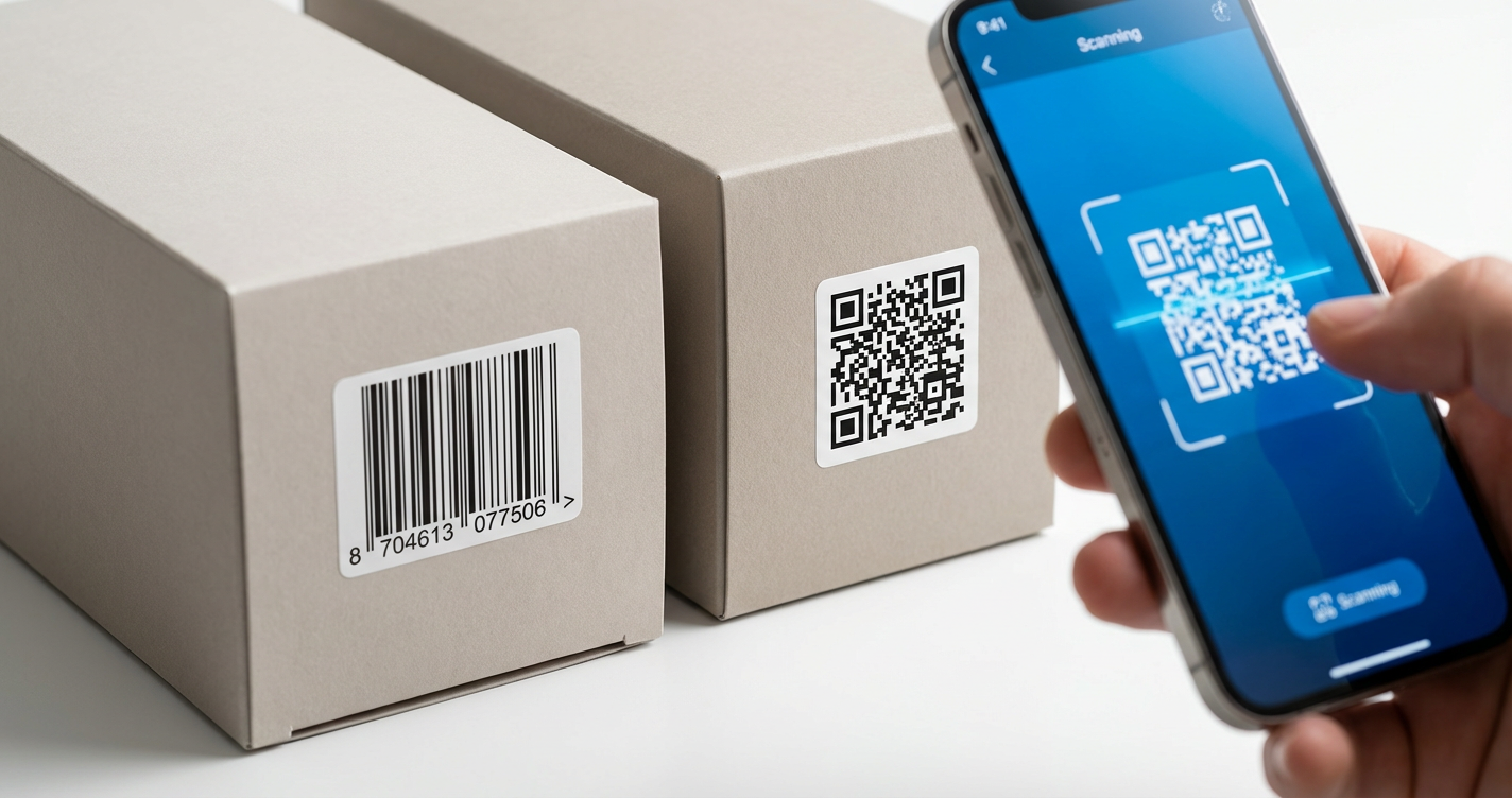 EAN-Etiketten durch QR-Codes ersetzen