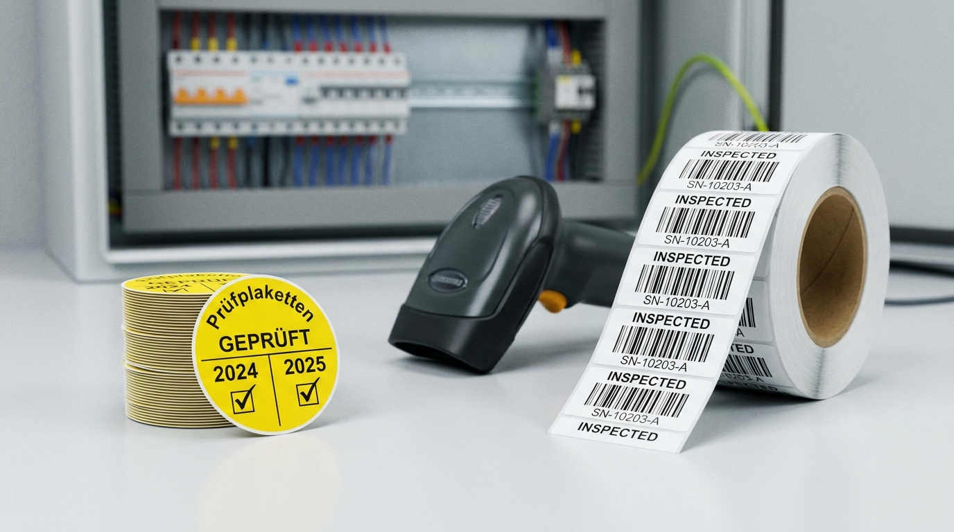 Prüfetiketten vs. Prüfplaketten — Vergleich