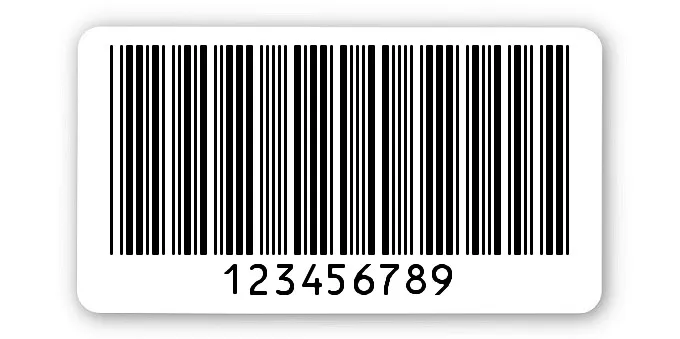 Archivierungsetiketten Material:ThermoTop Größe:45x25mm Kopfzeile:"ohne" Barcode:Code 39 ohne Prüfziffer Stellenanzahl:9-stellig Menge:1000