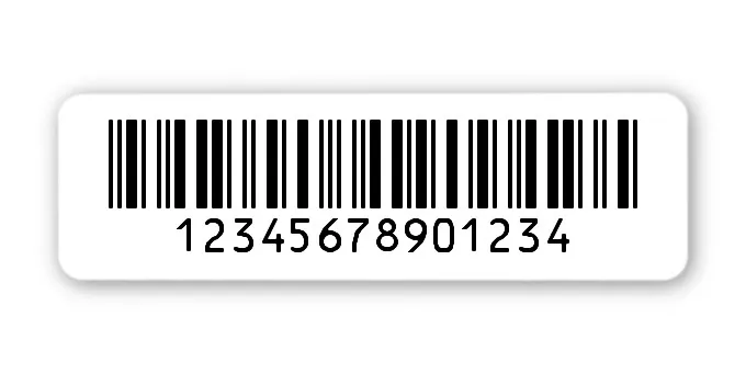 Universaletiketten Material:Thermopapier Größe:50x15mm Kopfzeile:"ohne" Barcode:2a5 interleaved Stellenanzahl:14-stellig Ausführung:3 Etiketten pro Nummer Menge:300