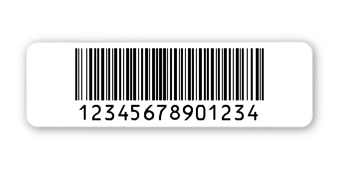 Archivierungsetiketten Material:ThermoTop Größe:50x15mm Kopfzeile:"ohne" Barcode:128B Stellenanzahl:14-stellig Sonderetikett:Postfix 3 Menge:1000
