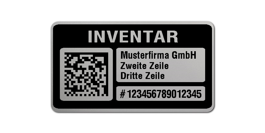 Sticker Label Inventaris Inventarislabels met 2D code | Barcodeetiketten.com | gec...