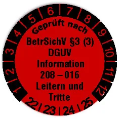 Produktbild:Datum Prüfetikett Material:Folie rot Größe:Ø 20mm Nächste Prüfung:2022 Barcode:ohne Stellenanzahl:ohne Ausführung:1 Etikett pro Nummer Etiketten je Rolle:300
