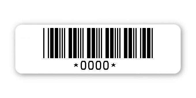 Sonderetiketten Material:ThermoTop Größe:50x15mm Logo:Mit Logo Barcode:Code 39 ohne Prüfziffer Stellenanzahl:ohne Ausführung:1 Etikette pro Nummer Menge:1000