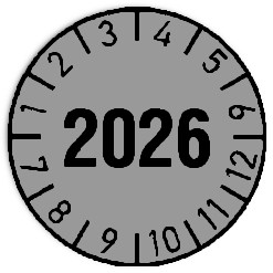 Annual inspection stickers - Diameter: 20mm