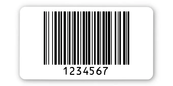 Archivierungsetiketten Material:ThermoTop Größe:45x25mm Kopfzeile:"ohne" Barcode:128B Stellenanzahl:7-stellig Menge:1000