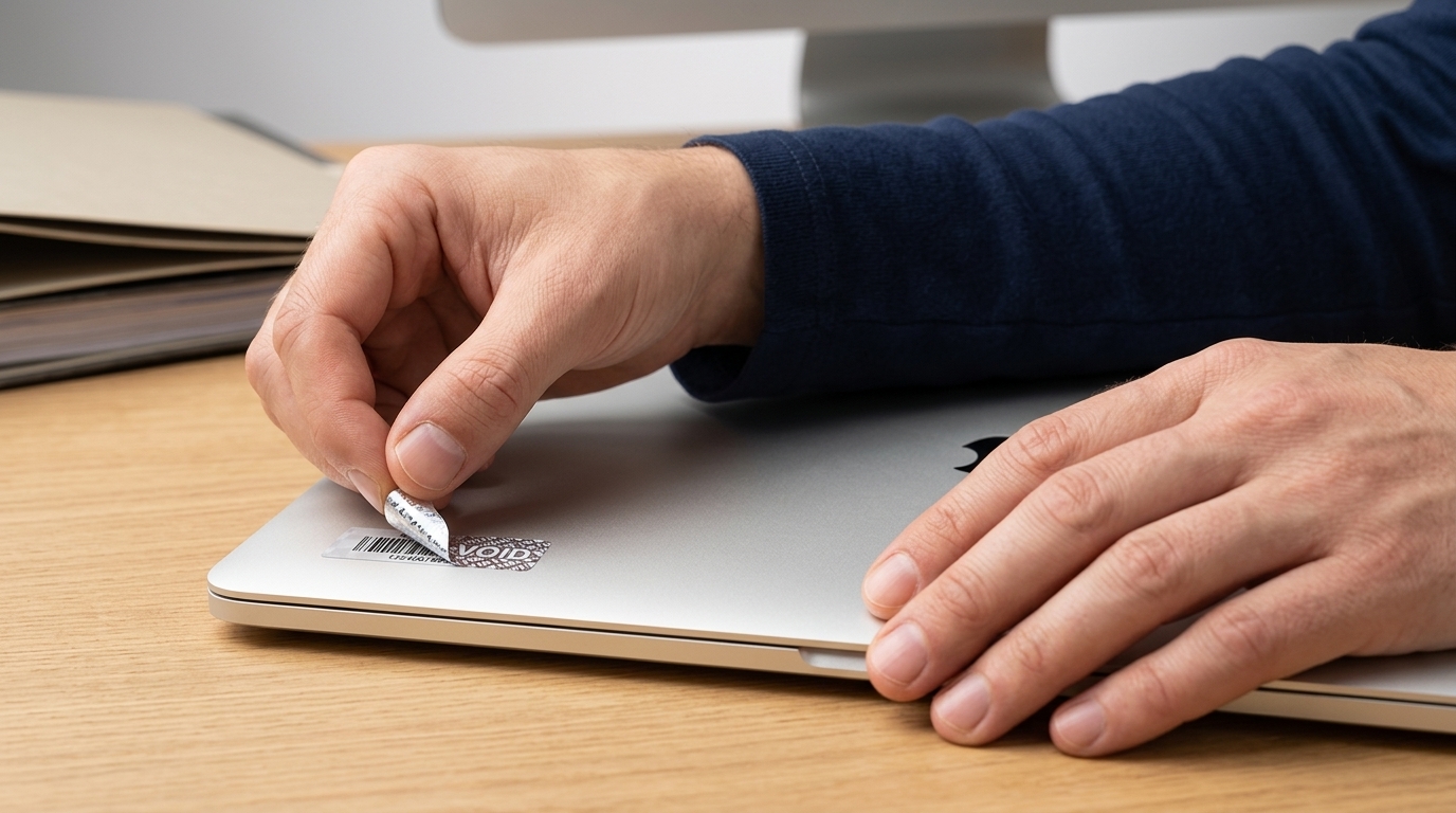 Inventaretiketten mit Sicherheitsschlitzung erklärt