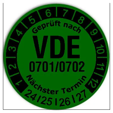 Prüfplaketten VDE 0701/0702