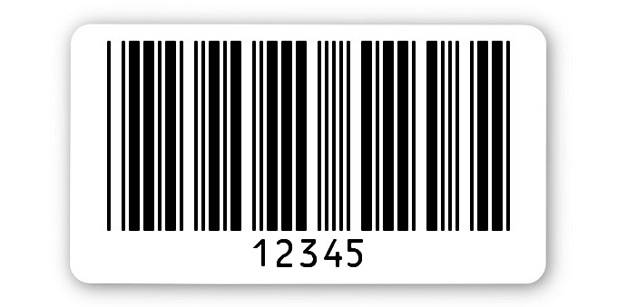 Archivierungsetiketten Material:ThermoTop Größe:45x25mm Kopfzeile:"ohne" Barcode:Code 39 ohne Prüfziffer Stellenanzahl:5-stellig Menge:1000