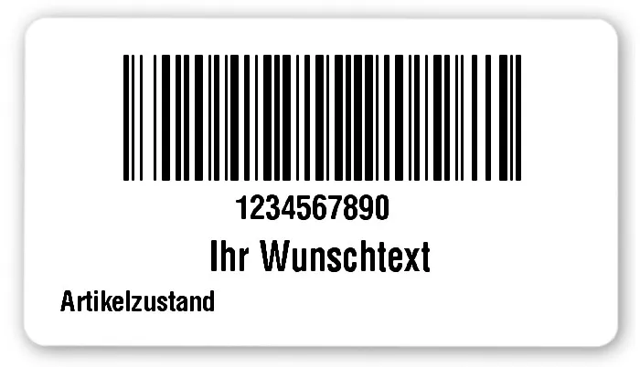 FNSKU Etiketten Material:Polyethylen-Folie hochglänzend weiß Größe:54x30mm Vorgabeliste:Mit Vorgabeliste Barcode:128B Stellenanzahl:10-stellig Ausführung:1 Etikette pro Nummer Menge:500