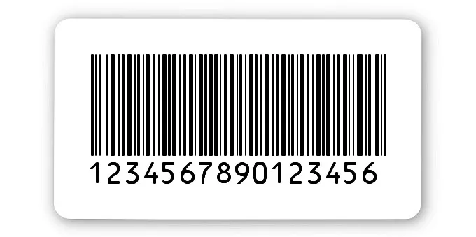Universaletiketten Material:Thermopapier Größe:45x25mm Kopfzeile:"ohne" Barcode:128B Stellenanzahl:16-stellig Ausführung:4 Etiketten pro Nummer Menge:500
