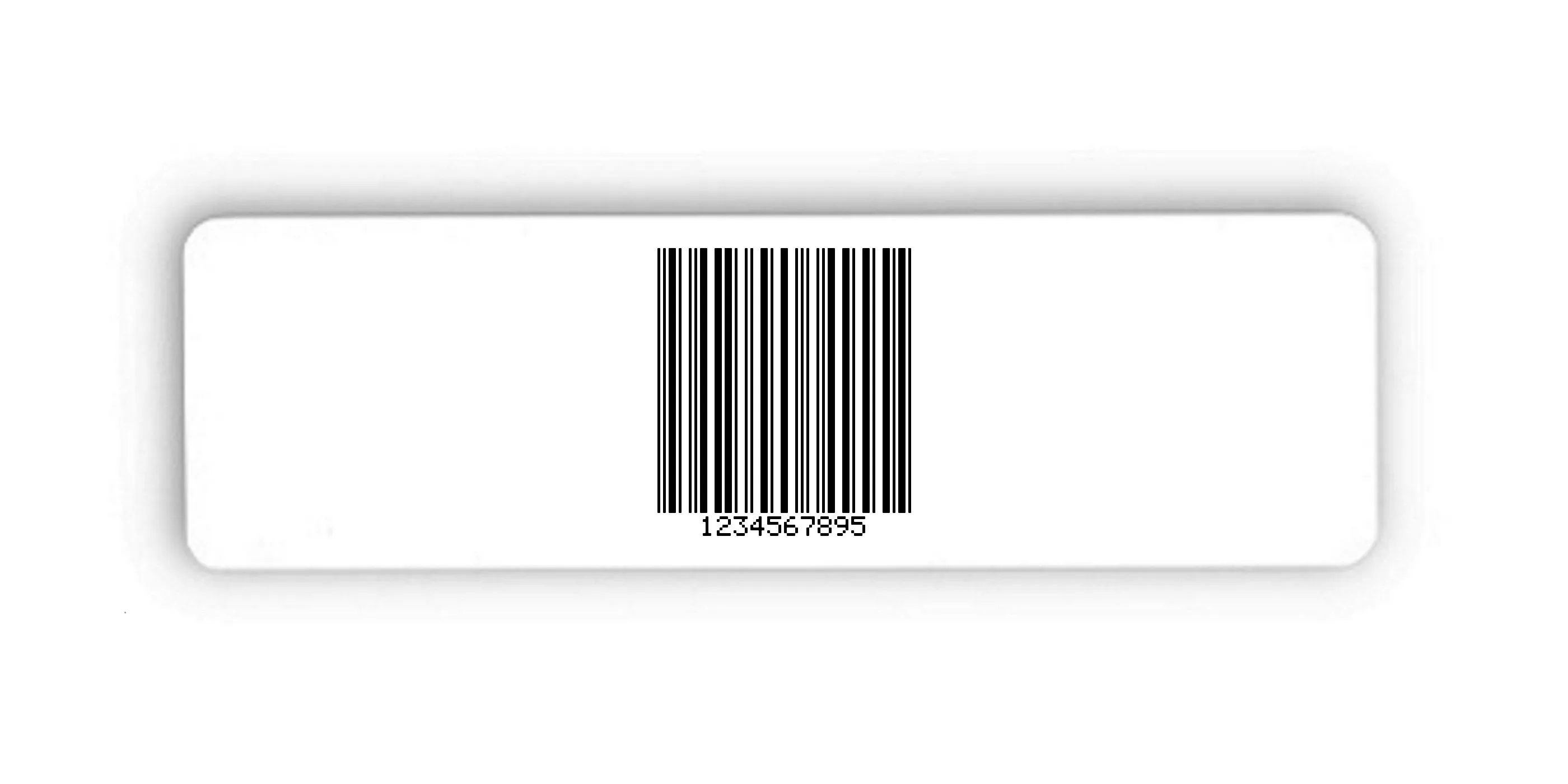 Universaletiketten Material:Folie hochglänzend weiß Größe:150x50mm Kopfzeile:"ohne" Barcode:2a5 mit Prüfziffer Stellenanzahl:10-stellig Ausführung:2 Etiketten pro Nummer Menge:100