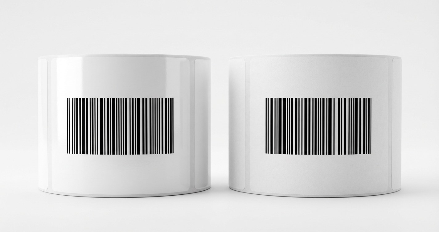 Folienetiketten vs. Thermopapier