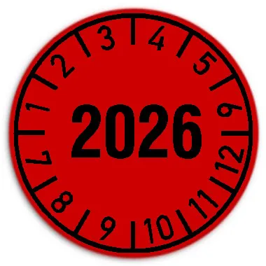 Produktbild: Jahres-Prüfplaketten - Durchmesser: 30mm