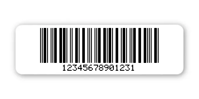 Archivierungsetiketten Material:ThermoTop Größe:50x15mm Kopfzeile:"ohne" Barcode:2a5 mit Prüfziffer Stellenanzahl:14-stellig Ausführung:1 Etikette pro Nummer Menge:1000