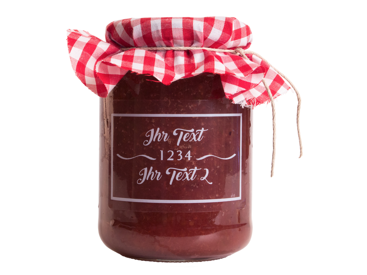 Marmelade Etiketten mit Ihren Wunschtexten &amp; Jahr, 10 Stück ...