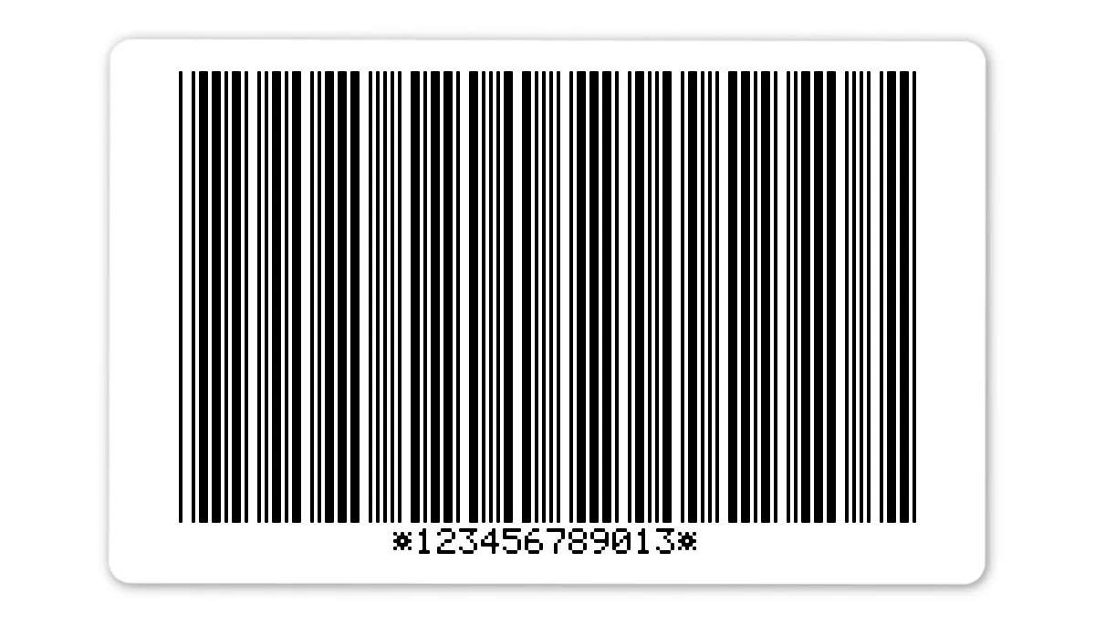 Palettenetiketten Material:Folie weiß Größe:80x50mm Kopfzeile:"ohne" Barcode:Code 39 mit Prüfziffer Stellenanzahl:12-stellig Ausführung:2 Etiketten pro Nummer Etiketten je Rolle:300
