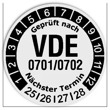 Prüfplaketten VDE 0701/0702