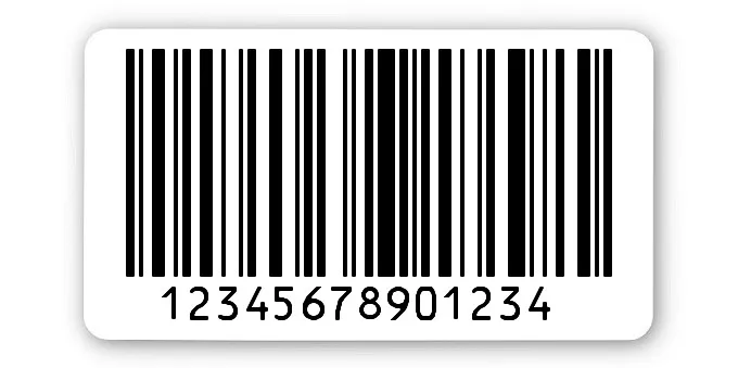 Archivierungsetiketten Material:ThermoTop Größe:45x25mm Kopfzeile:"ohne" Barcode:128C Stellenanzahl:14-stellig Menge:1000