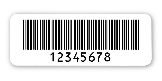 Archivierungsetiketten Material:ThermoTop Größe:40x15mm Kopfzeile:"ohne" Barcode:Code 39 ohne Prüfziffer Stellenanzahl:8-stellig Menge:1000