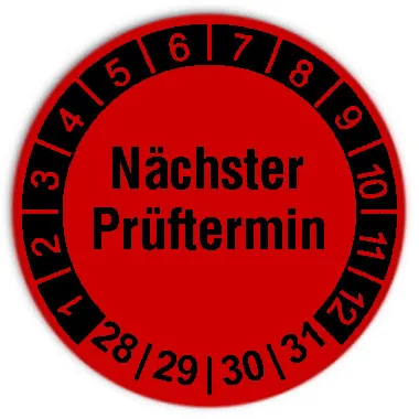 Prüfplakette - Nächster Prüftermin - 2028. 30mm: - Spezial-Druckerei Leipzig | Printec Signograph Prüfplakette - Nächster Prüftermin - 2028. 30mm: - Spezial-Druckerei Leipzig | Printec Signograph