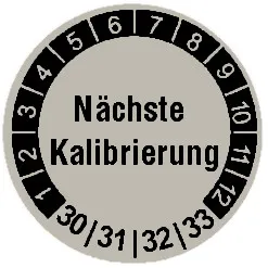 Produktbild: Prüfplaketten "Nächste Kalibrierung" - Durchmesser: 20mm