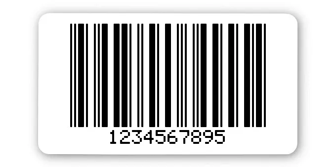 Archivierungsetiketten Material:ThermoTop Größe:45x25mm Kopfzeile:"ohne" Barcode:2a5 mit Prüfziffer Stellenanzahl:10-stellig Menge:1000