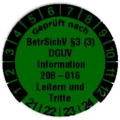 Produktbild:Datum Prüfetikett Material:Folie grün Größe:Ø 20mm Nächste Prüfung:2021 Barcode:ohne Stellenanzahl:ohne Ausführung:1 Etikett pro Nummer Etiketten je Rolle:300
