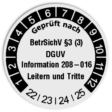 Datum Prüfetikett Material:Folie weiß Größe:Ø 30mm Nächste Prüfung:2022 Barcode:ohne Stellenanzahl:ohne Ausführung:1 Etikett pro Nummer Etiketten je Rolle:1000