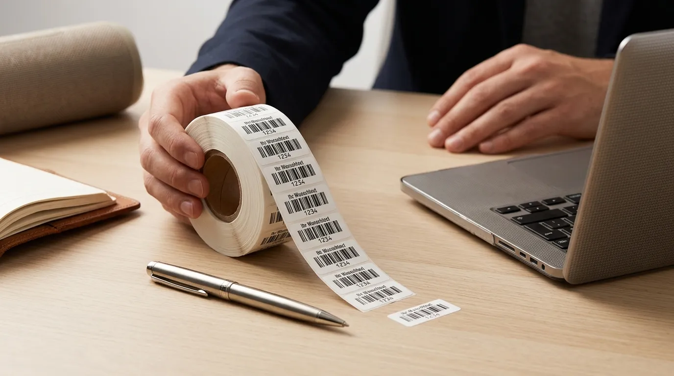 Barcode Etiketten auf Rolle