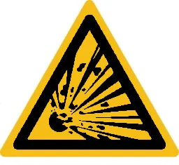 Produktbild:Warnhinweise Material:Folie gelb Größe:Kantenlänge 25mm Kopfzeile:"ohne" Barcode:ohne Stellenanzahl:ohne Ausführung:1 Etikett pro Nummer Etiketten je Rolle:300