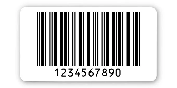 Archivierungsetiketten Material:ThermoTop Größe:45x25mm Kopfzeile:"ohne" Barcode:2a5 interleaved Stellenanzahl:10-stellig Menge:1000