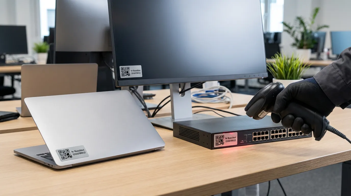 IT-Asset-Management mit Barcode-Etiketten