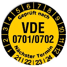 Produktbild:Datum Prüfetikett Material:Folie gelb Größe:Ø 20mm Nächste Prüfung:2021 Barcode:ohne Stellenanzahl:ohne Ausführung:1 Etikett pro Nummer Etiketten je Rolle:300