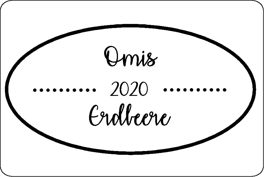 Marmelade Etiketten Material:Schutzetikett & weiß Größe:76x51mm Kopfzeile:"Ihr Wunschtext" Schriftart:Paris Stellenanzahl:4-stellig Menge:10