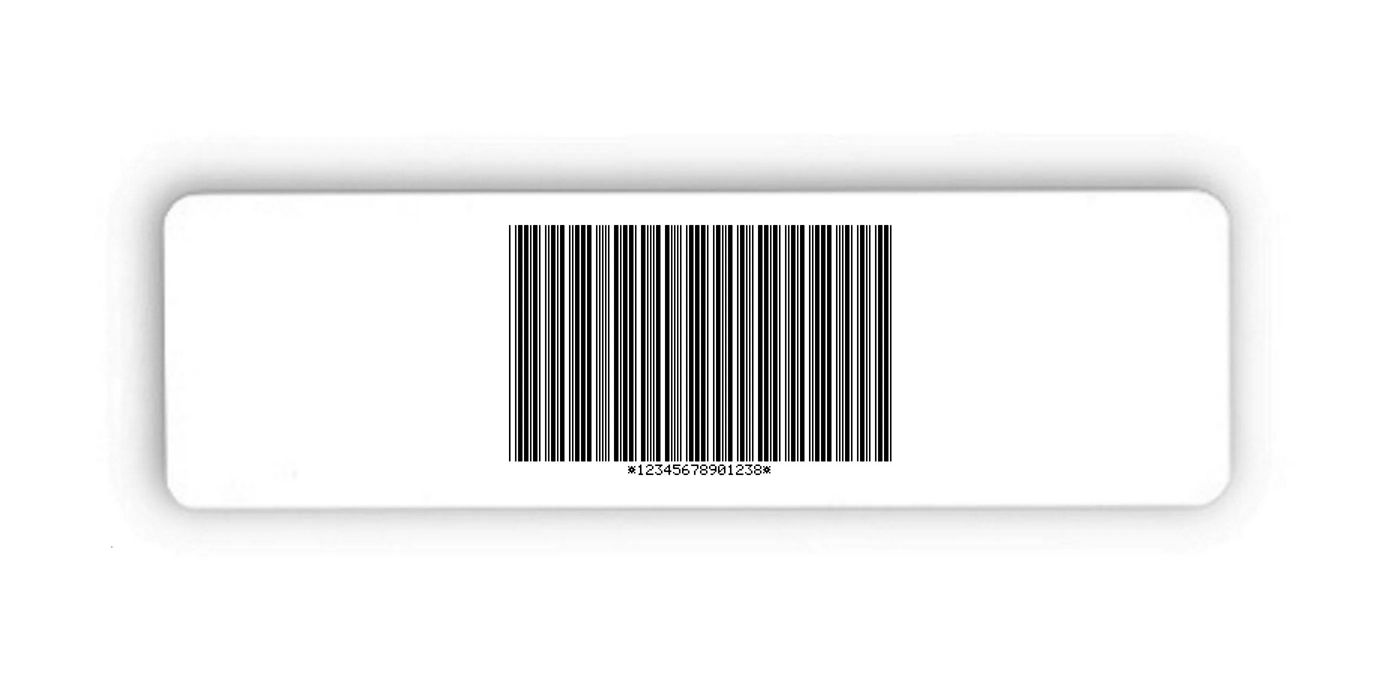 150x50mm Etiketten mit Barcode Folie weiß, 2 Ausführungen je Nummer