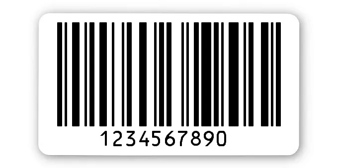 Archivierungsetiketten Material:ThermoTop Größe:45x25mm Kopfzeile:"ohne" Barcode:128C Stellenanzahl:10-stellig Menge:1000