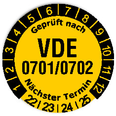 Produktbild:Datum Prüfetikett Material:Folie gelb Größe:Ø 20mm Nächste Prüfung:2022 Barcode:ohne Stellenanzahl:ohne Ausführung:1 Etikett pro Nummer Etiketten je Rolle:300