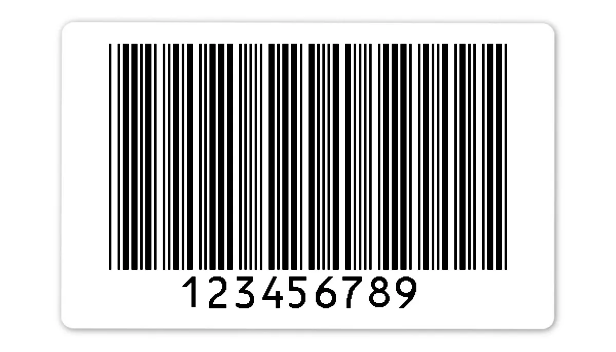 Palettenetiketten Material:Folie weiß Größe:80x50mm Kopfzeile:"ohne" Barcode:Code 39 ohne Prüfziffer Stellenanzahl:9-stellig Ausführung:1 Etikett pro Nummer Etiketten je Rolle:300