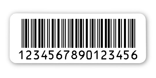 Archivierungsetiketten Material:ThermoTop Größe:40x15mm Kopfzeile:"ohne" Barcode:2a5 interleaved Stellenanzahl:16-stellig Menge:1000